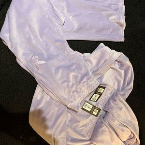 Purple Playboy Velour set